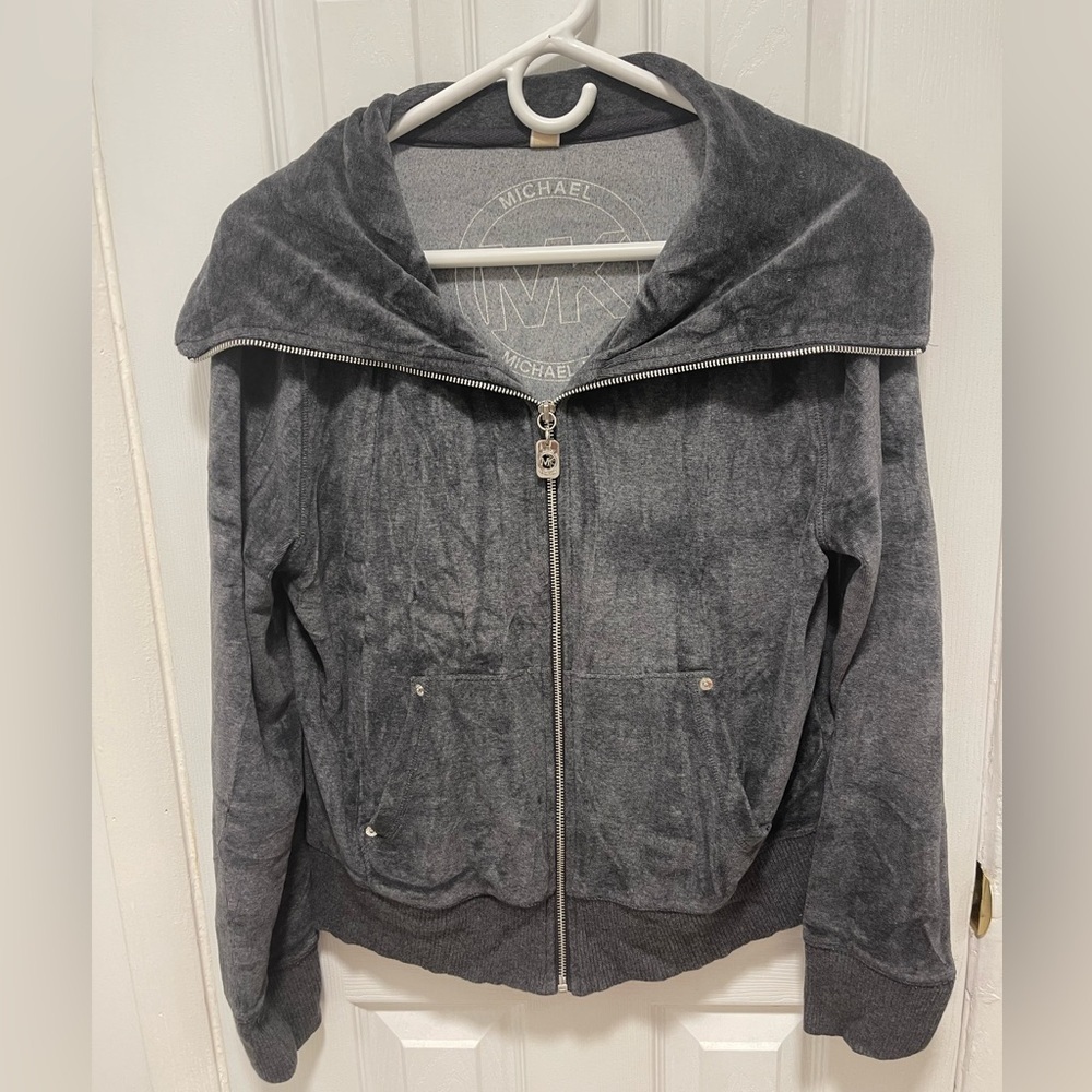Michael Kors Charcoal Bomber Jacket